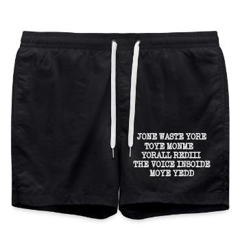 JONE WASTE YORE TOYE MONME YORALL REDIII THE VOICE - Badeshorts - Schwarz - Vorne - AI Model Male 185 light (185cm)