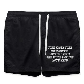 JONE WASTE YORE TOYE MONME YORALL REDIII THE VOICE - Badeshorts - Schwarz - Vorne - AI Model Male 185 light (185cm)