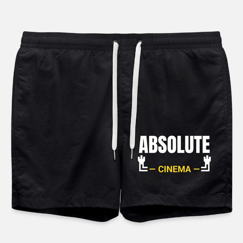 Absolute Cinema Statement - Badeshorts - Schwarz