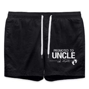 New Uncle 2026 Promotion Gift Shirt - Swim Trunks - black - Front - AI Model Male 185 light (185cm)