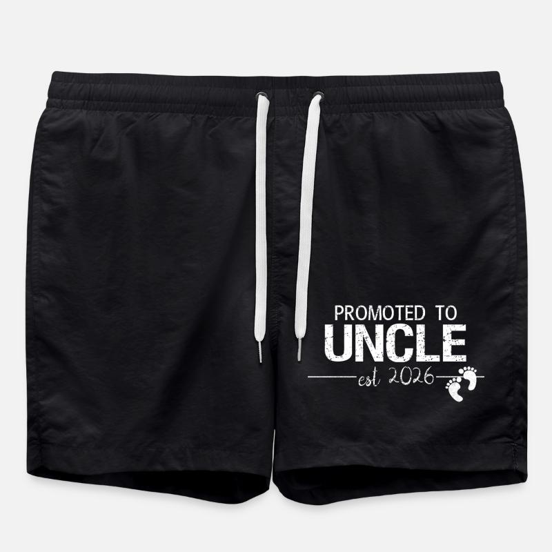 New Uncle 2026 Promotion-Geschenkhemd - Badeshorts - Schwarz