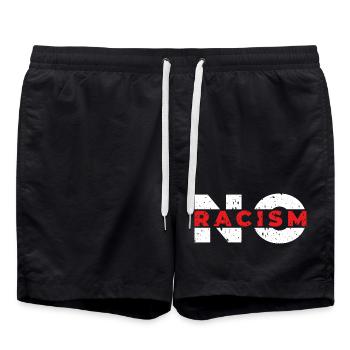 Pas de racisme - Short de bain - noir - Devant - AI Model Male 185 light (185cm)