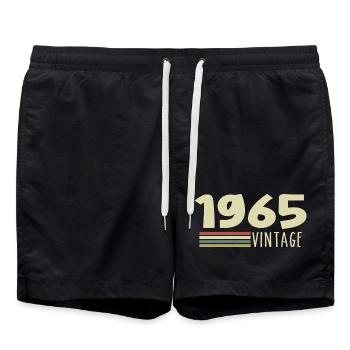 1965 Anniversaire 1965 - Short de bain - noir - Devant - AI Model Male 185 light (185cm)