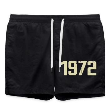 Jubilé 1972 - Short de bain - noir - Devant - AI Model Male 185 light (185cm)