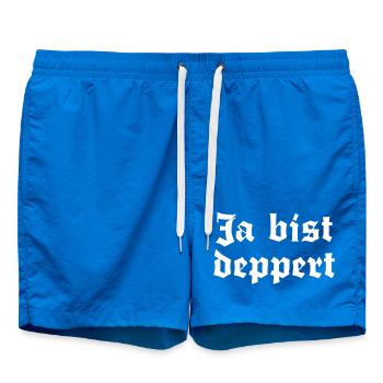 Yes, you're stupid - Swim Trunks - cobalt blue - Front