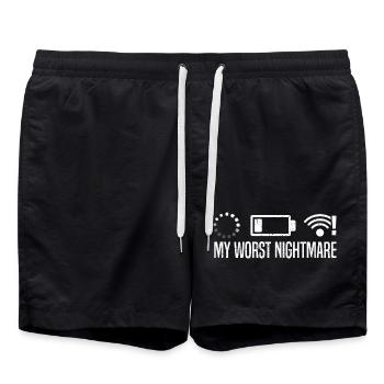 Gaming Gamer Video Games Controllers Gaming Gamers - Swim Trunks - black - Front - AI Model Male 185 light (185cm)