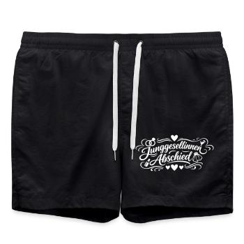 Hen night - Swim Trunks - black - Front - AI Model Male 185 light (185cm)