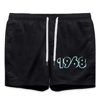 1968 - Short de bain - noir - Devant - AI Model Male 185 light (185cm)