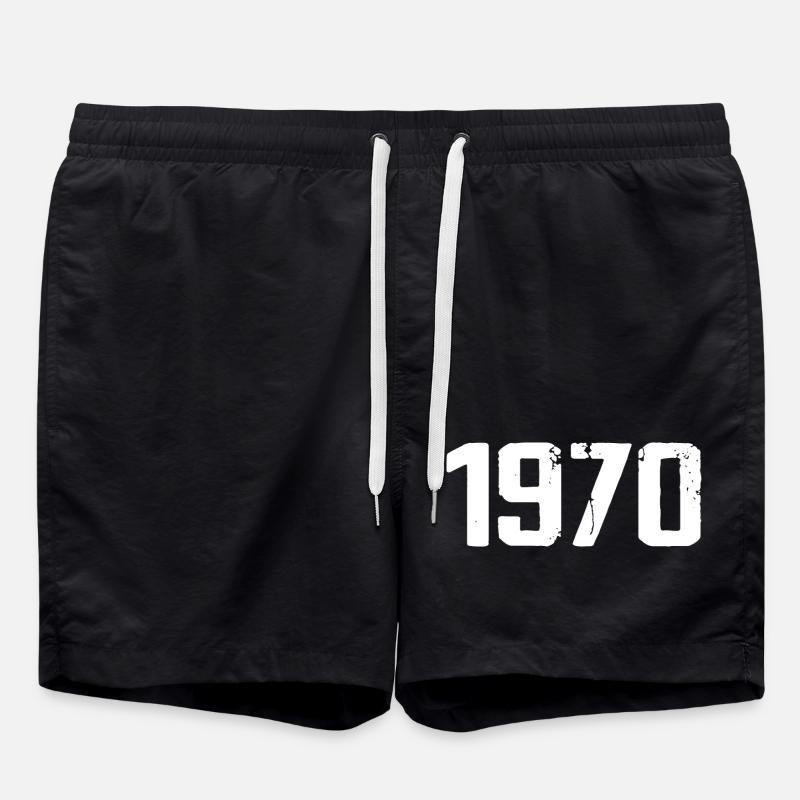 1970 - Badeshorts - Schwarz