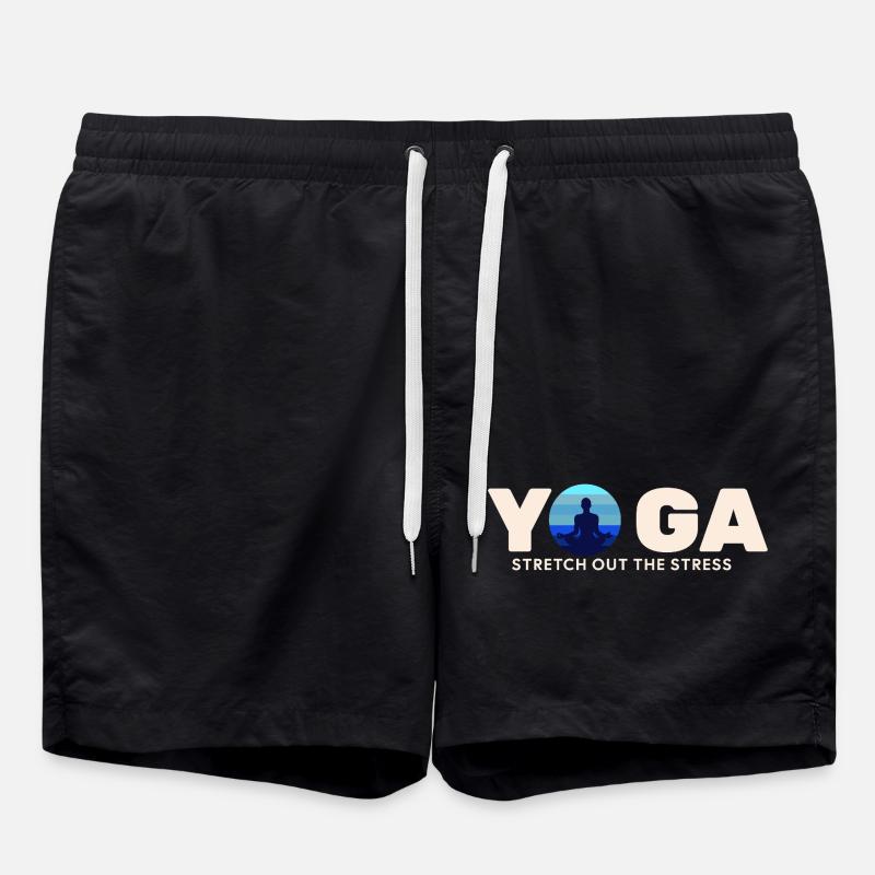 Yoga Stress Relief Circle - Swim Trunks - black