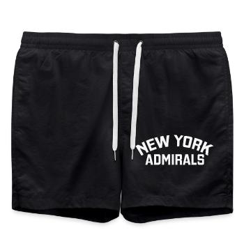 New York Admirals - Swim Trunks - black - Front - AI Model Male 185 light (185cm)