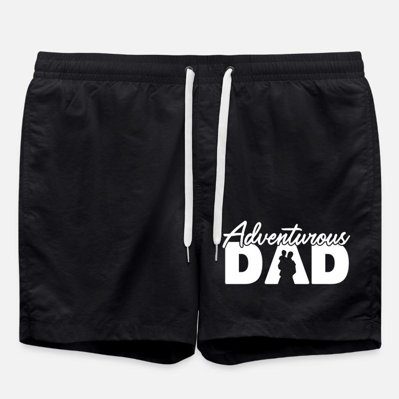 Père aventureux Silhouette Randonnée - Short de bain - noir