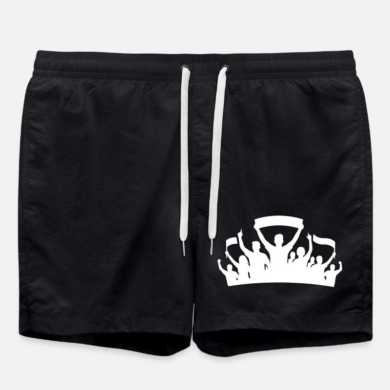 Fans Gruppe Silhouette - Badeshorts - Schwarz