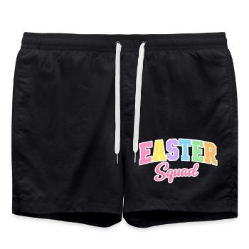 Easter Squad Ostern - Badeshorts - Schwarz - Vorne - AI Model Male 185 light (185cm)