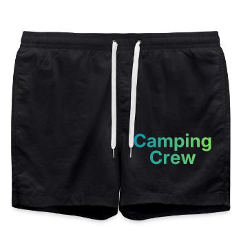 Équipe de camping - Short de bain - noir - Devant - AI Model Male 185 light (185cm)