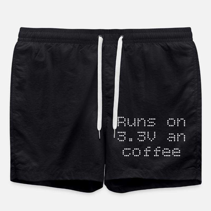 Fonctionne en 3,3V et café - Short de bain - noir