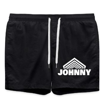 Cadeau pour Johnny - Short de bain - noir - Devant - AI Model Male 185 light (185cm)