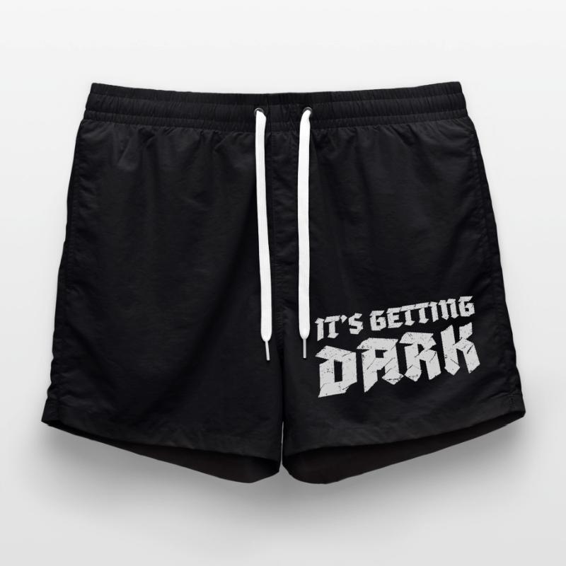 C’est Getting Dark Graffiti design typographique Short de bain
