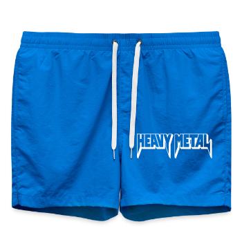 Heavy Metal 3D-Logo - Badeshorts - Cobalt blue - Vorne