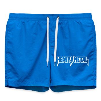Heavy Metal Logo - Badeshorts - Cobalt blue - Vorne