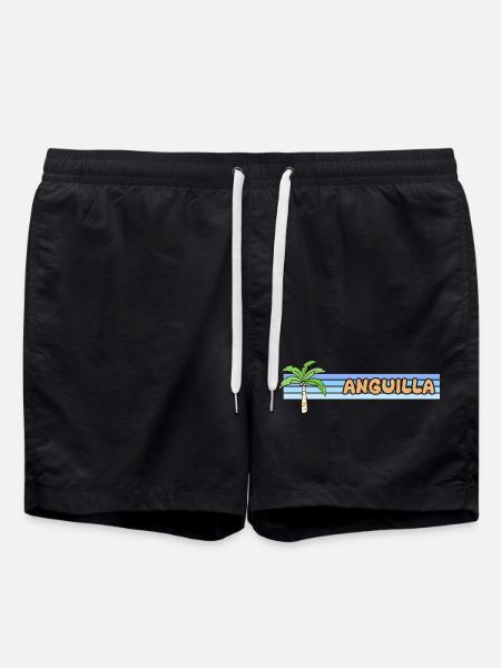 Geschenk für Anguilla - Badeshorts - Schwarz
