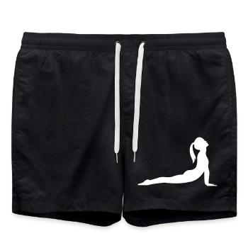 Yoga Silhouette - Short de bain - noir - Devant - AI Model Male 185 light (185cm)