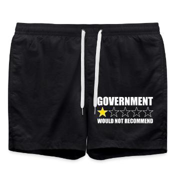 The government would not recommend it. Anti-Direction - Swim Trunks - black - Front - AI Model Male 185 light (185cm)