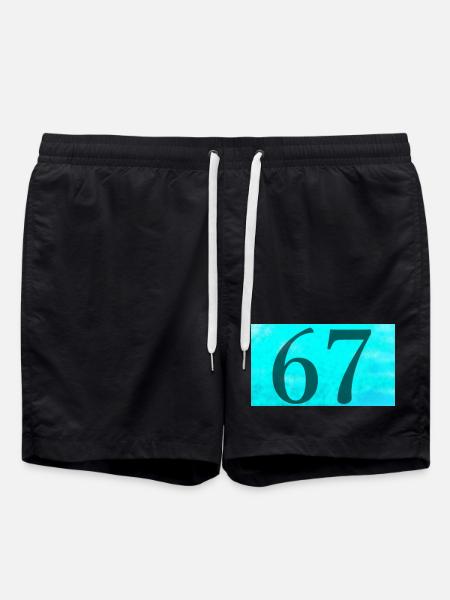 67_Blue - Short de bain - noir
