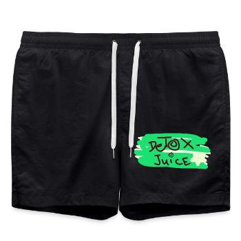 Detox saft text - Badeshorts - Schwarz - Vorne - AI Model Male 185 light (185cm)