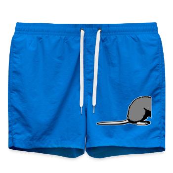 Ratte Rückseite Halb Lustig Schwanz Nagetier Tier - Badeshorts - Cobalt blue - Vorne