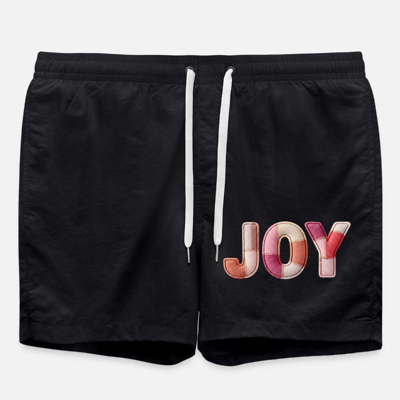 Joy Joy Patchwork Gift Women - Swim Trunks - black