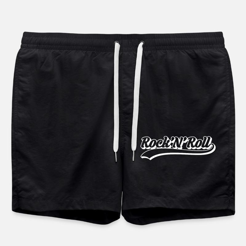 Rock 'n' Roll Retro-Drehbuch - Badeshorts - Schwarz