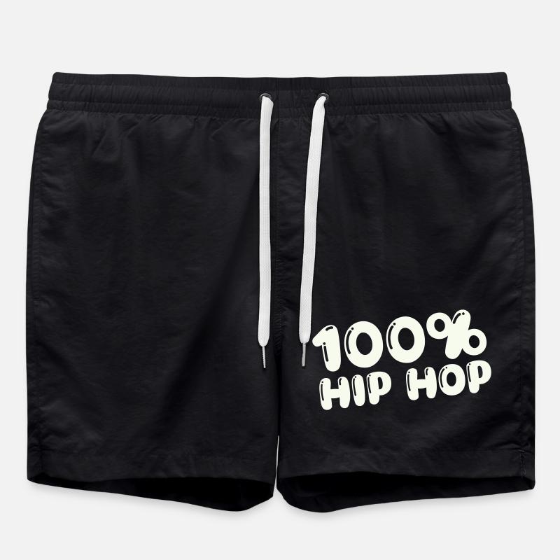 100,-_hip_hop- - Short de bain - noir