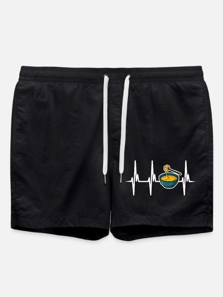 I love cheese fondue - Swim Trunks - black