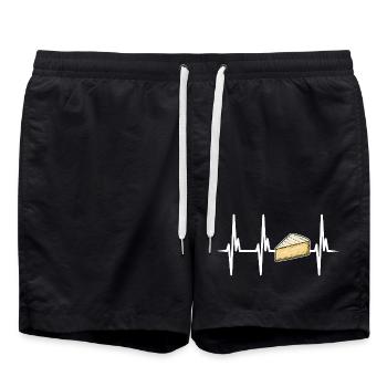Ich liebe Brie Käse - Badeshorts - Schwarz - Vorne - AI Model Male 185 light (185cm)