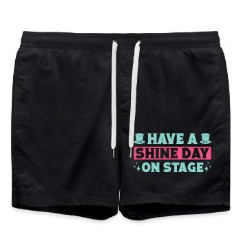 Le théâtre musical offre un cadeau théâtral de la journée Shine - Short de bain - noir - Devant - AI Model Male 185 light (185cm)