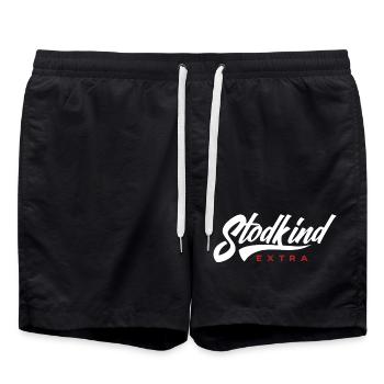 Stodkind Extra WHITE - Short de bain - noir - Devant - AI Model Male 185 light (185cm)