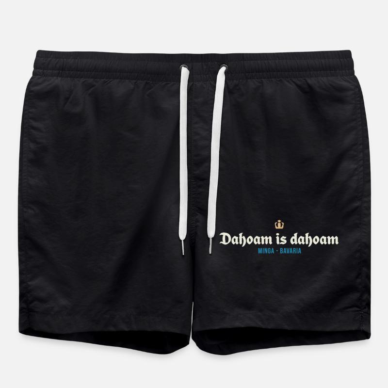 Dahoam is dahoam - Swim Trunks - black