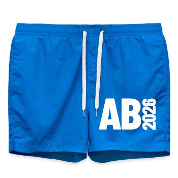 Abi 2026 - Abitur - Don | Conception minimale - Short de bain - cobalt blue - Devant