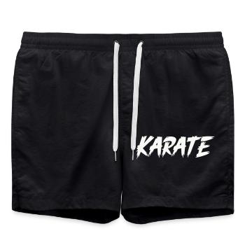 karaté - Short de bain - noir - Devant - AI Model Male 185 light (185cm)