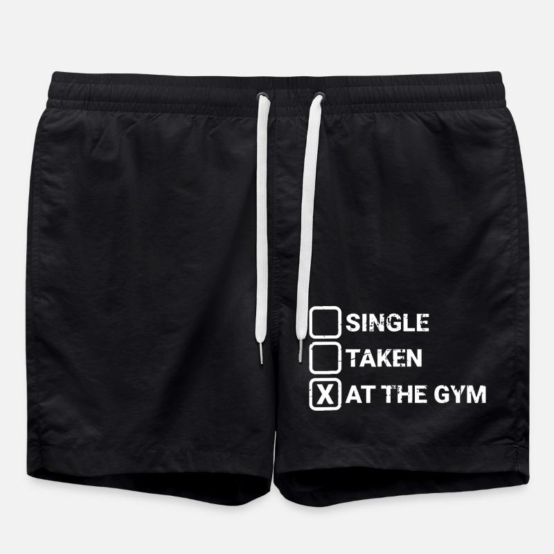 Fitnessstudio-Beziehungsstatus - Badeshorts - Schwarz