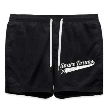 Tambour latéral - Short de bain - noir - Devant - AI Model Male 185 light (185cm)