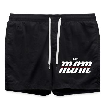 Chemise Ma Maman Le Meilleur Professeur - Short de bain - noir - Devant - AI Model Male 185 light (185cm)