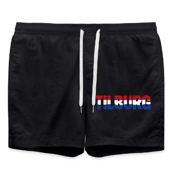 Tilburg, Pays-Bas - Short de bain - noir - Devant - AI Model Male 185 light (185cm)