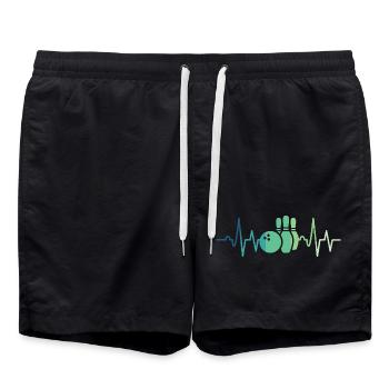 Bowling Heartbeat Bowler - Swim Trunks - black - Front - AI Model Male 185 light (185cm)