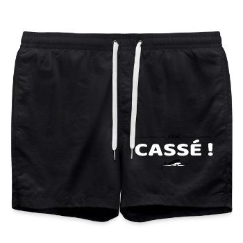 J'tai cassé ! Réplique culte Brice de Nice - Short de bain - noir - Devant - AI Model Male 185 light (185cm)