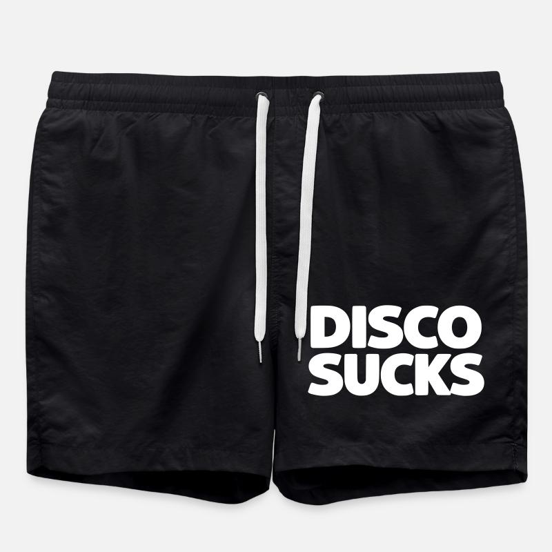 Disco Sucks - Swim Trunks - black