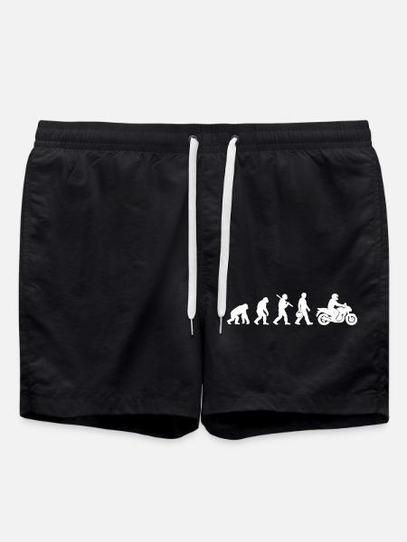 Evolution to a motorcycle - Swim Trunks - black