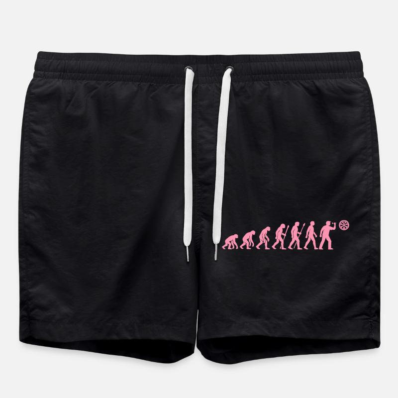 Evolution der Snackzeit - Badeshorts - Schwarz