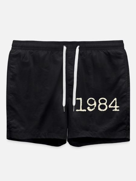 1984 Birthday Gift - Awesome since 1984 - Swim Trunks - black